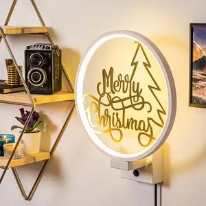 Zidna lampa XMAS26 u belom zlatu