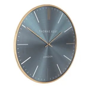 Zidni sat OYSTER 65cm 781105 - Steelblue/Gold - DCS