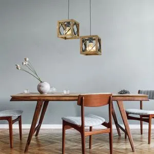 Zikzak 2Li Tepsili Sarkıt Walnut Crna Luster