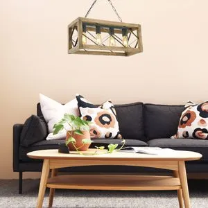 Zikzak 4Lü Rustik Avize Walnut
Black Chandelier