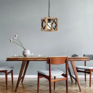 Zikzak Rustik Sarkıt Walnut
Black Chandelier