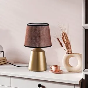 Zlatna i Braon Stočna Lampa Drop - 15495