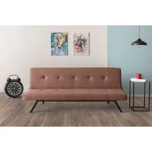 Zola - Brown Brown 3-Seat Sofa-Bed