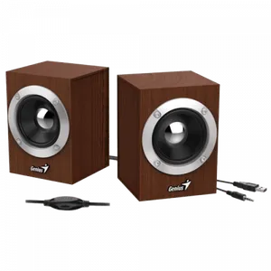 Zvucnici 2.0 Genius SP-HF280 USB Wood