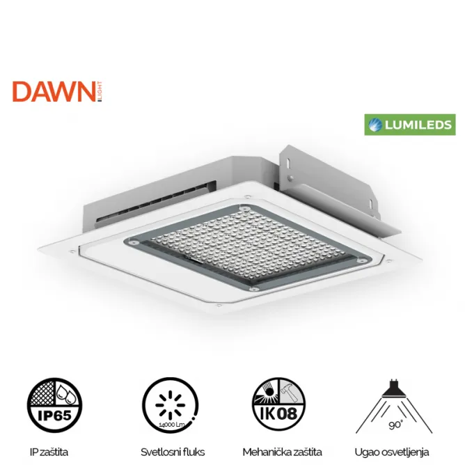 DAWN LED REFLEKTOR BR FL 100W-07K 5000K 13000lm 90° IP65