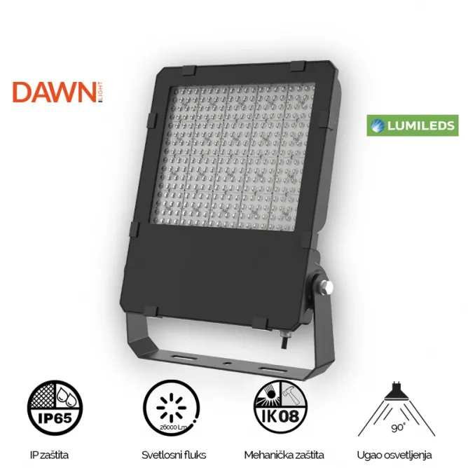 DAWN LED REFLEKTOR BR-FL200W-03Q 4000K 26000lm 90° IP65