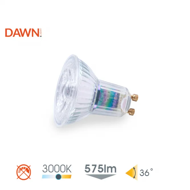 DAWN LED SIJALICA GU10 6.5W 3000K PAR16 80 575lm 36° IP20