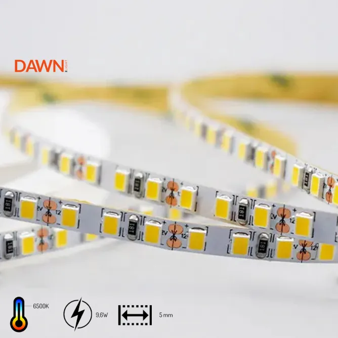 DAWN LED TRAKA 12V 9.6W/m 6500K IP20 (HL 2835-120-W, 5met,  5mm)
