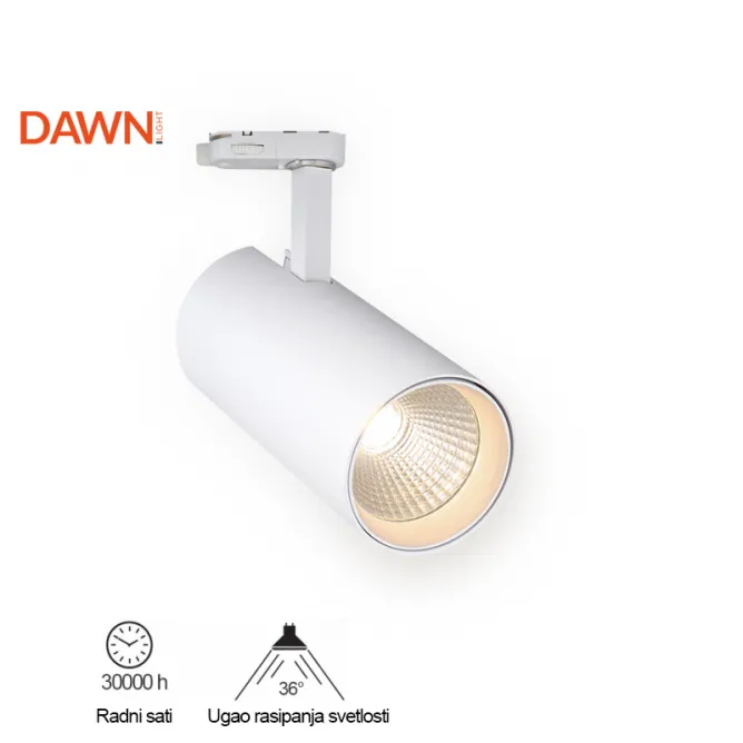 LED REFLEKTOR ŠINSKI JM 4068 10W 3000K 36° BELI TROSTEPENI