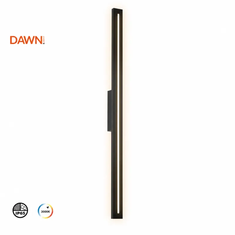 LED SPOLJNA LAMPA 1010D ZIDNA 28W 3000K IP65 CRNA
