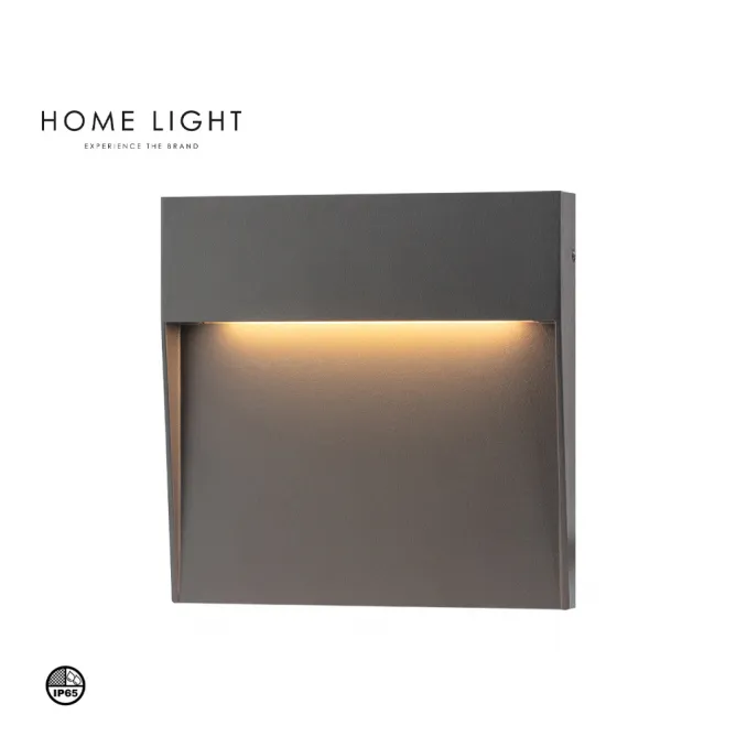 LED SVETILJKA A4502 ZIDNA 3W 3000K IP65 ANTRACIT