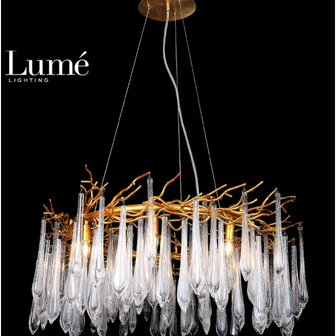 LUNA 162 LUSTER 8*E14 BRONZA
