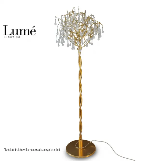 LUNA 212 PODNA LAMPA 5*G9 ŠAMPANJ