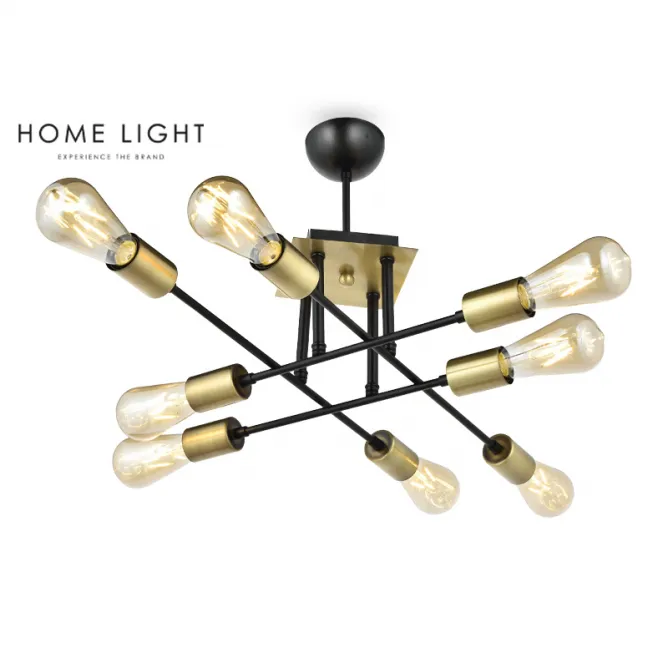 PIGNA 16638 LUSTER 8*E27 CRNA/MESING