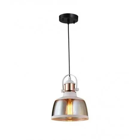 RUSTIK 94 VISILICA 1*E27 WHITE/COPER/COGNAC GLASS
