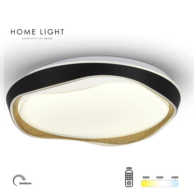SOLEA 108 LED PLAFONJERA 24/48W CCT CRNA/DRVO DIMABILNA