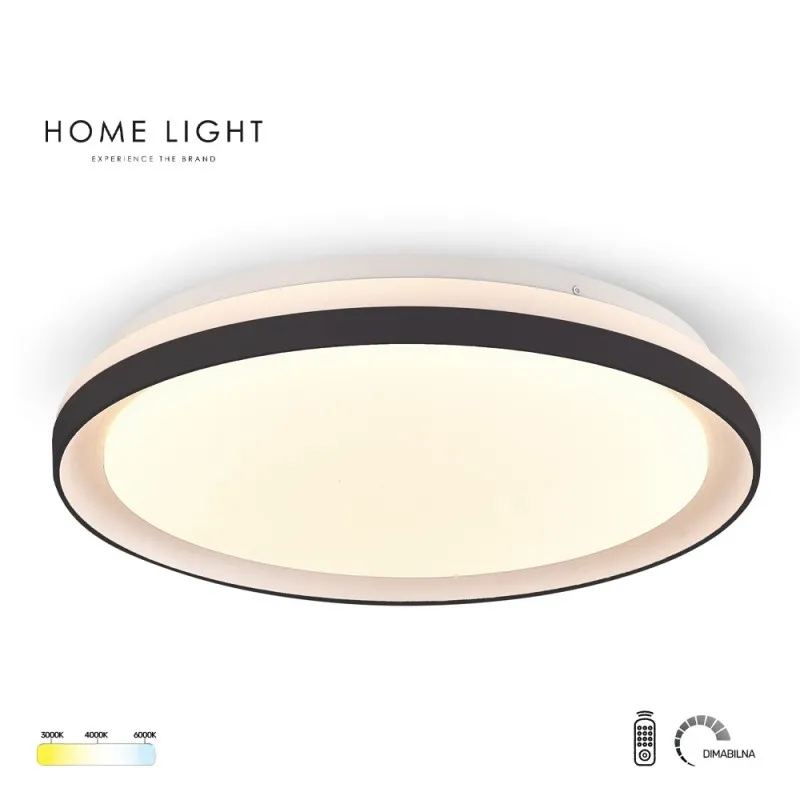 SOLEA 124 LED PLAFONJERA 24/48W CCT CRNA DIMABILNA