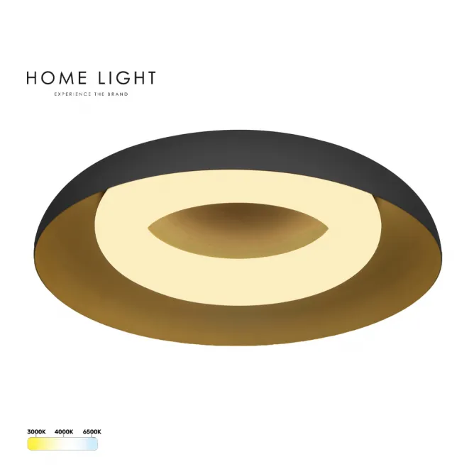 SOLEA 72 LED PLAFONJERA 24W CCT CRNA
