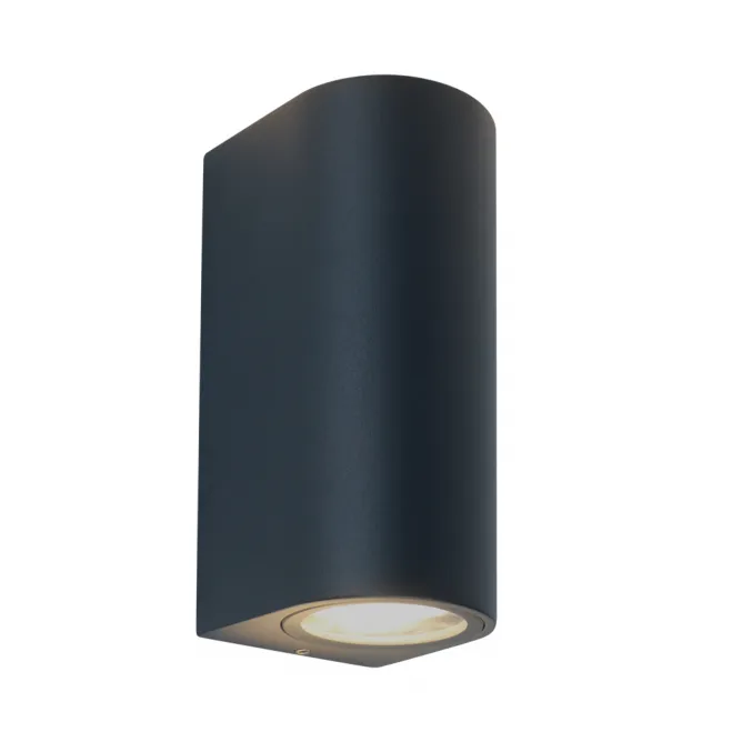 SVETILJKA W10402 ZIDNA 2*GU10 IP65 TAMNO SIVA