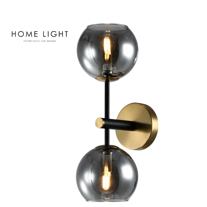 TALIA 34 ZIDNA LAMPA 2*E14 CRNA/BAKAR