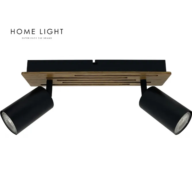 TALIA 66 SPOT LAMPA 2*GU10 CRNA/DRVO