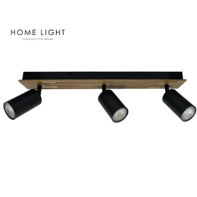 TALIA 67 SPOT LAMPA 3*GU10 CRNA/DRVO