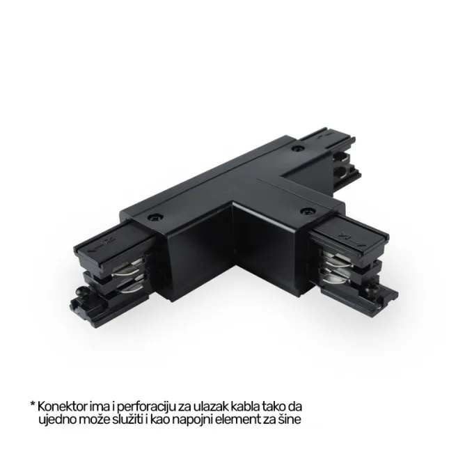 TROSTEPENI T KONEKTOR WSO-32B (R1) CRNI