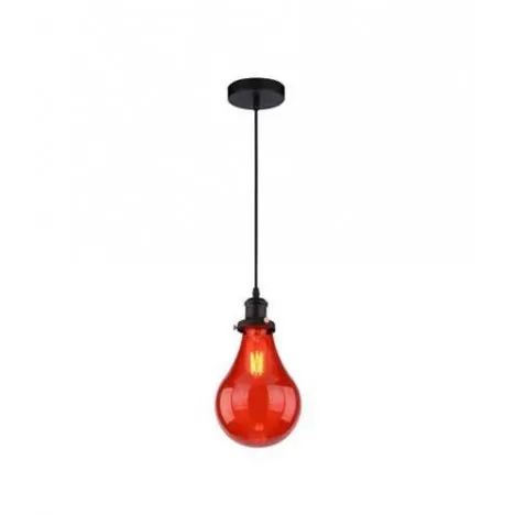 VESTA 266 VISILICA CHIC-PRETO/VM 1*E27 red glass