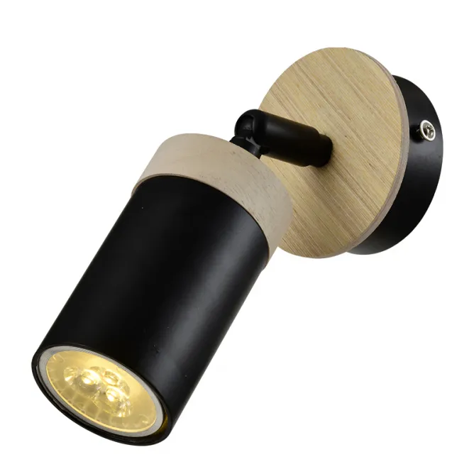 VESTA 420 SPOT LAMPA 1*GU10 CRNA/DRVO