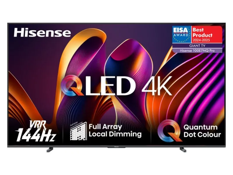100E7NQ PRO QLED 4K UHD Smart TV