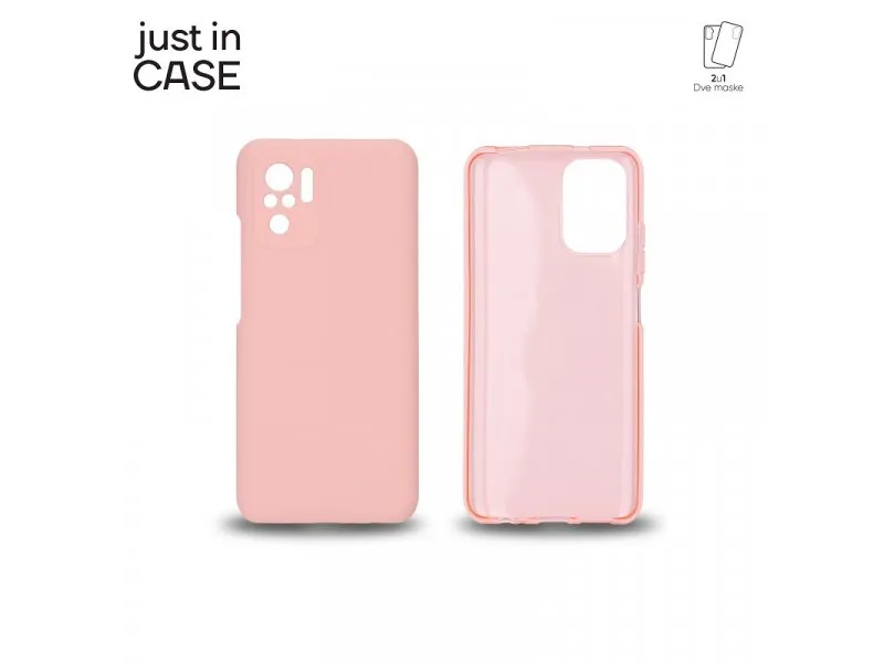2u1 Extra case MIX paket PINK za Redmi Note 10s
