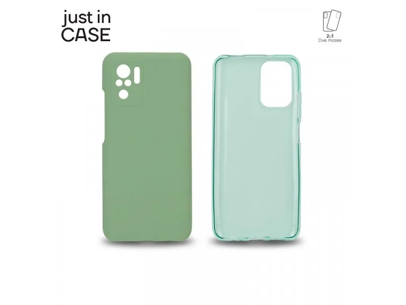 2u1 Extra case MIX paket ZELENI za Redmi Note 10s
