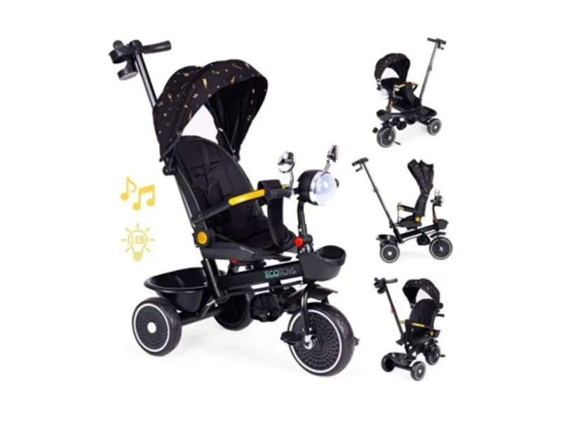 2u1 tricikl sa rotirajućim sedištem WQL-186 Black