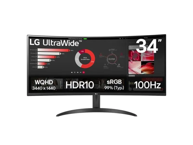 34WR50QK-B WQHD 100Hz Curved