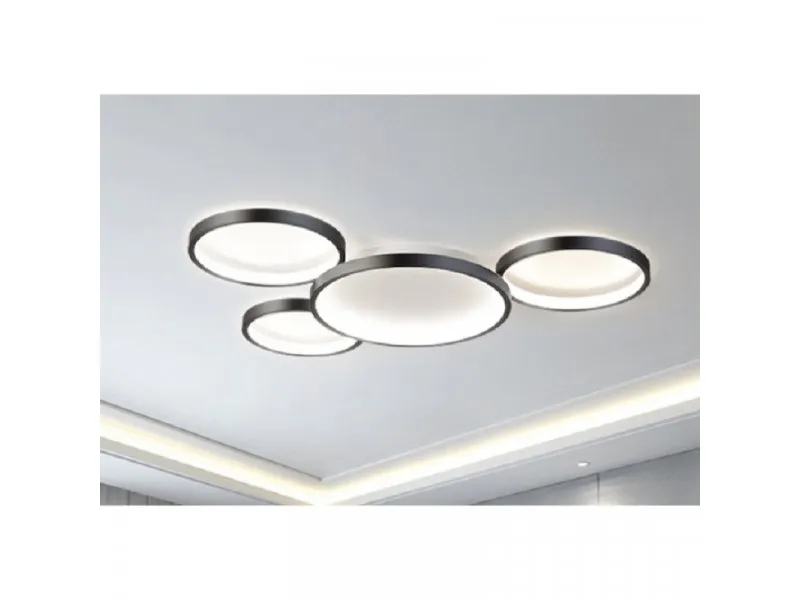 372 PLAFONSKA SVETILJKA LED 50W 3000K CRNA