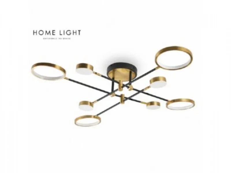 489 LUSTER 76W 3000K CRNA/MESING OUTLET