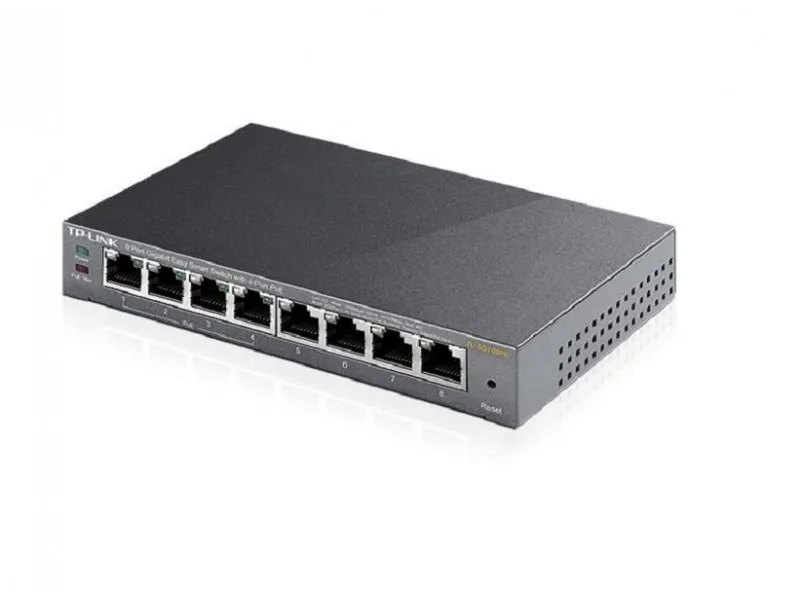 8-Port Gigabit Easy Smart Switchwith 4-Port PoE (TL-SG108PE)