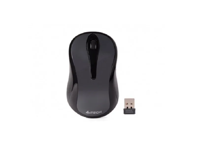 A4-G3-280A V-Track bežični optički miš 2.4GHz 125Hz/1000Dpi glossy grey, 102mm, USB