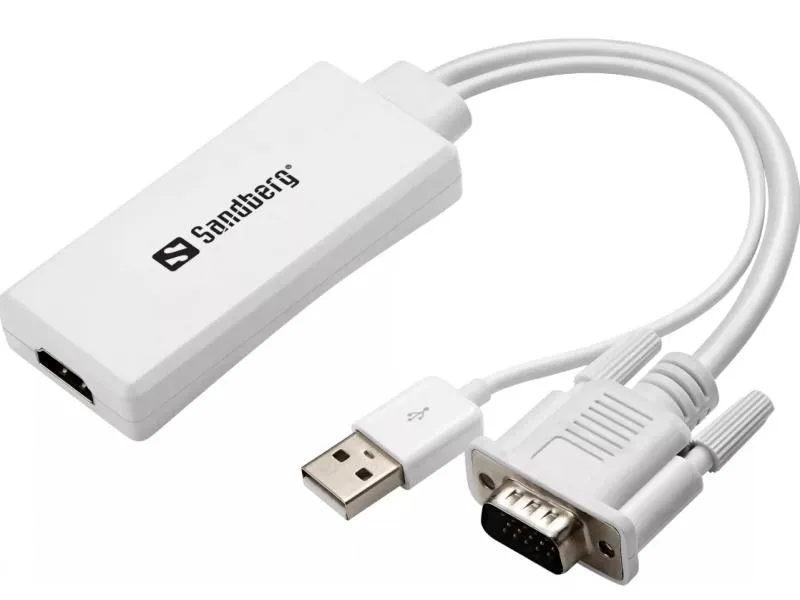 Adapter konverter VGA + Audio - HDMI FHD 508-78