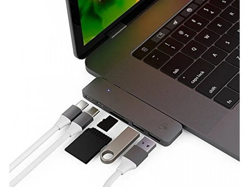 Adapter-konvertor TIP-C na HDMI + 2XUSB 3.0 + SD/Micro SD + 2xTIP C (plug in)