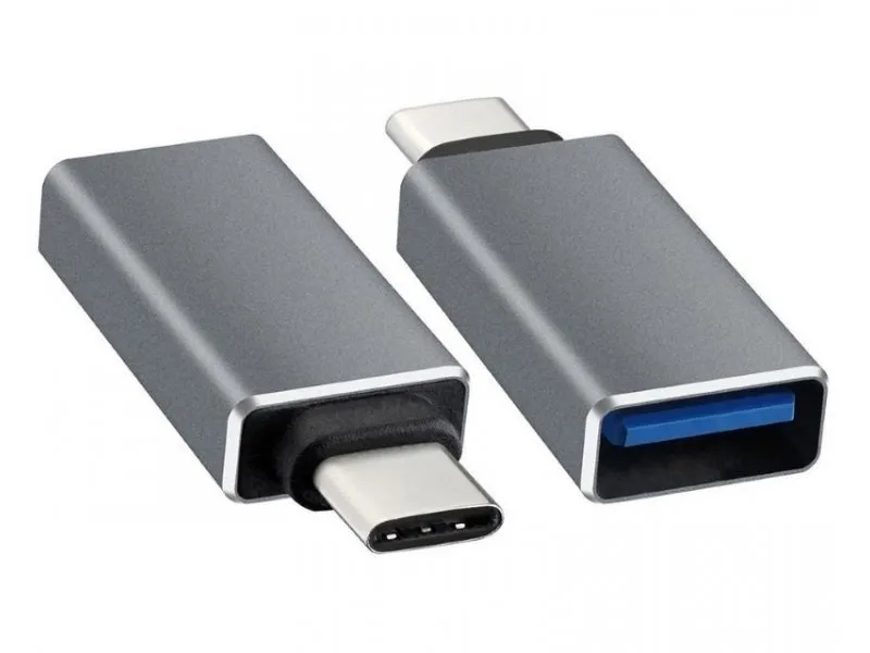 Adapter USB tip C - USB 3.0 M/F crni
