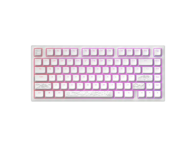 ALU Terra Nostra White - Wired Gaming Keyboard (ANSI)