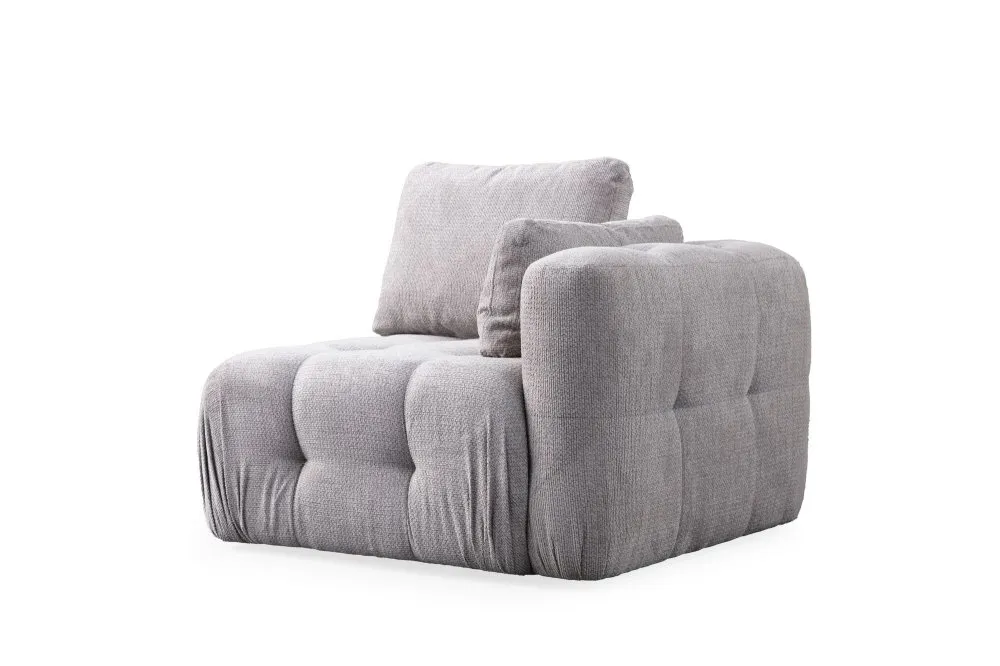 Amaris 1R Light Grey 1-Seat Sofa
