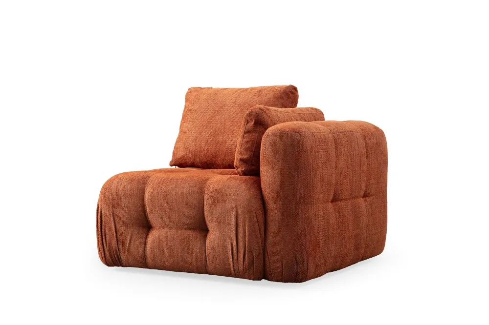 Amaris 1R Orange 1-Seat Sofa