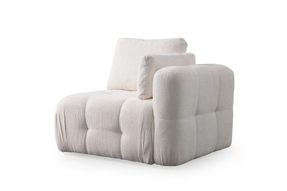 Amaris 1R White 1-Seat Sofa