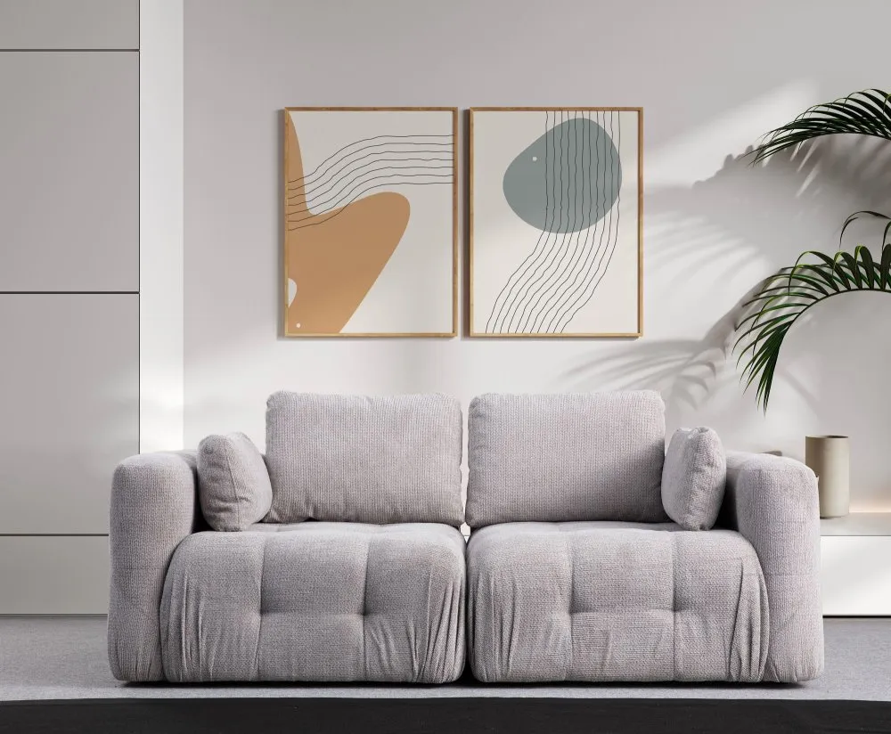 Amaris 2 Seater Light Grey 2-seat sofa
