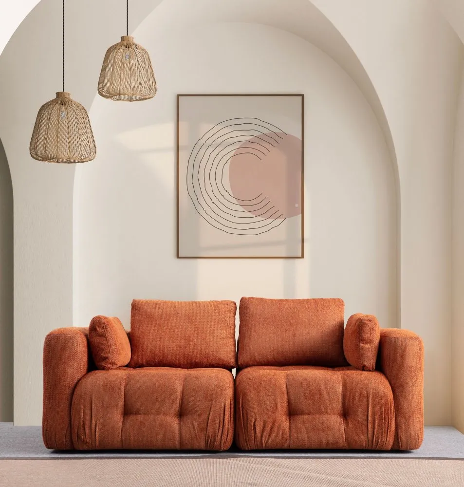 Amaris 2 Seater Orange 2-seat sofe