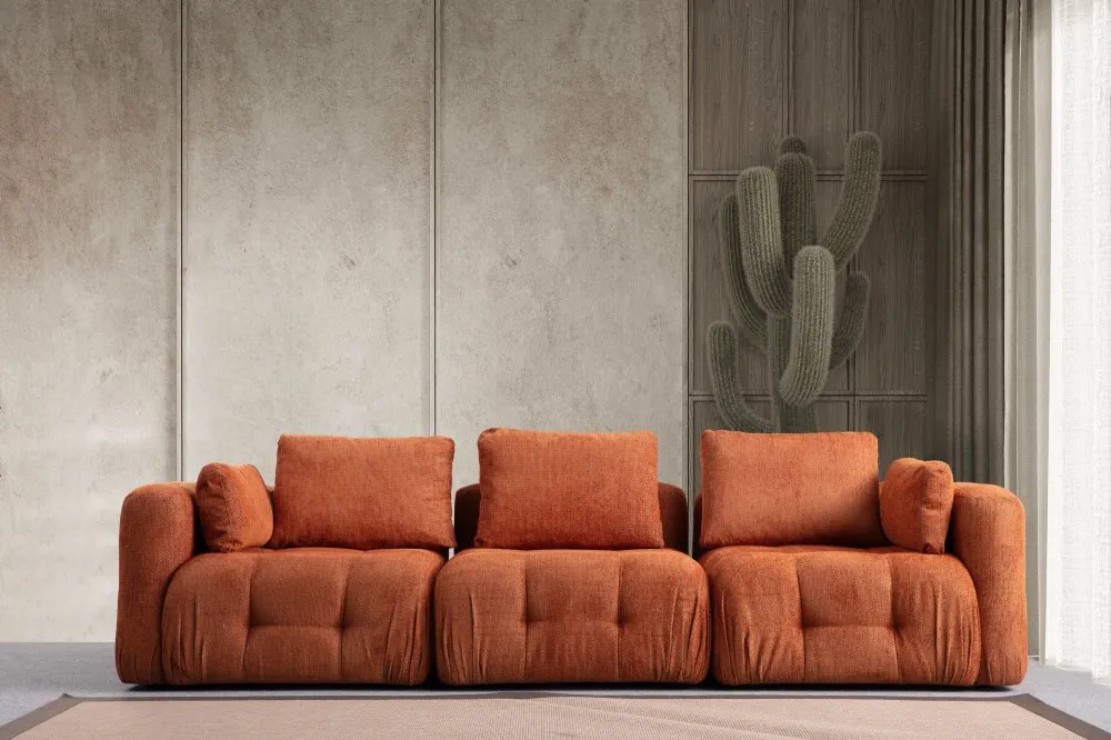 Amaris 3 Seater Orange sofa sa 3 sedišta