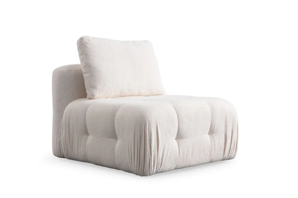 Amaris O1 White 1-Seat Sofa