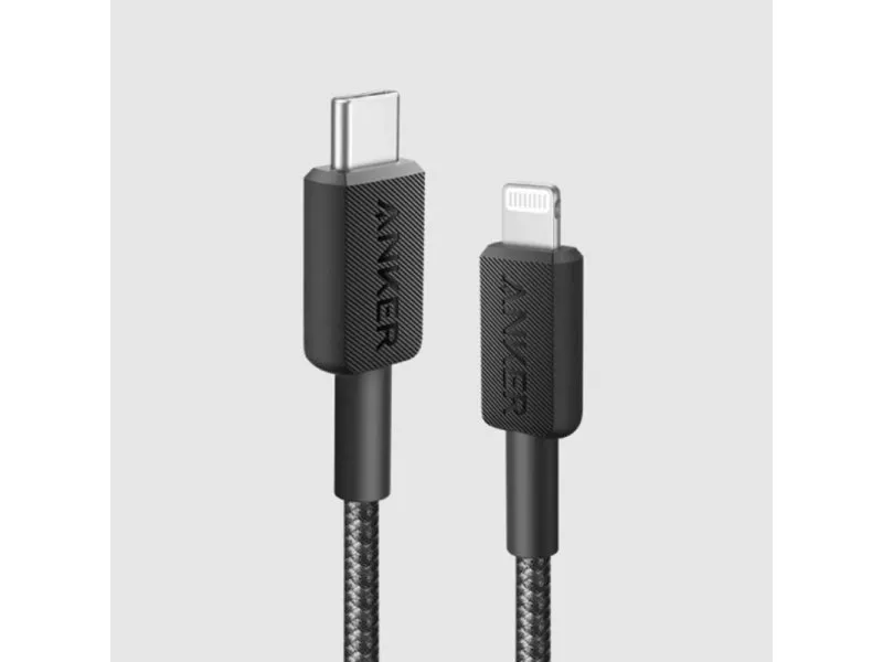 322 kabl USB-C na Lightning 0.9m, Crni